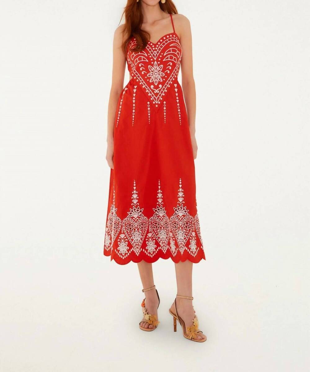 NEW FARM RIO the vicky dress in red